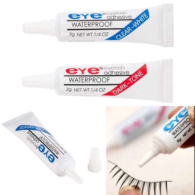 COLLE ADHESIVE POUR FAUX CILS BLANC