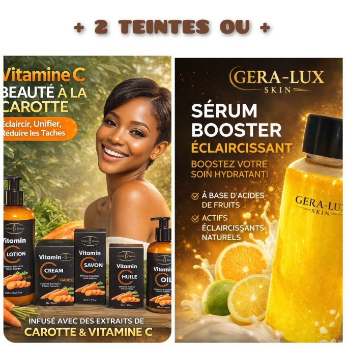 GAMME CAROTTE + BOOSTER DE TEINT