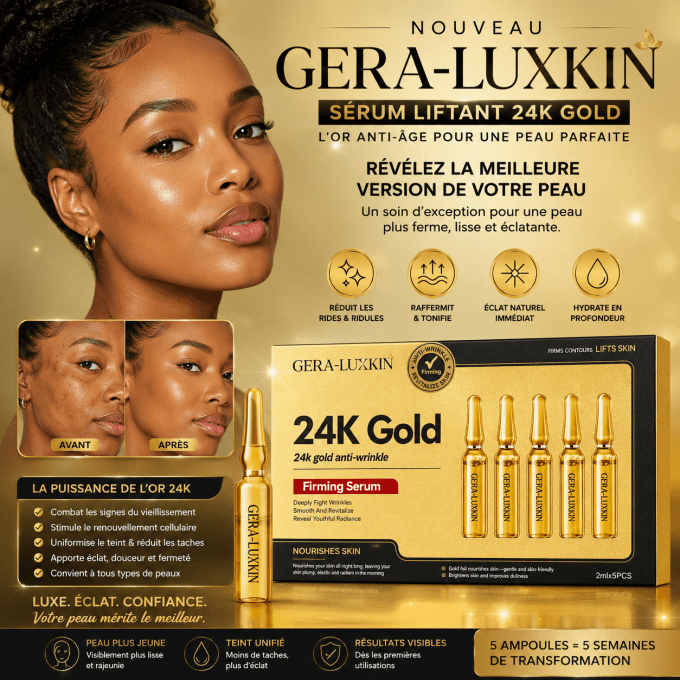 SERUM 24K DOR  ECLAT ET RAJEUNISSEMENT