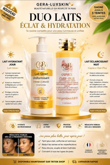 DUO LAIT ECLAIRCISSANT & HYDRATANT