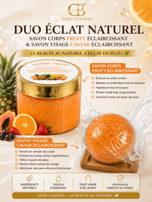 DUO SAVON CORP ET VISAGE ECLAIRCISSANT