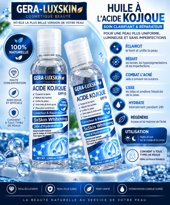 HUILE ACIDE KOJIC ECLAIRCISSANT ANTI-TACHE