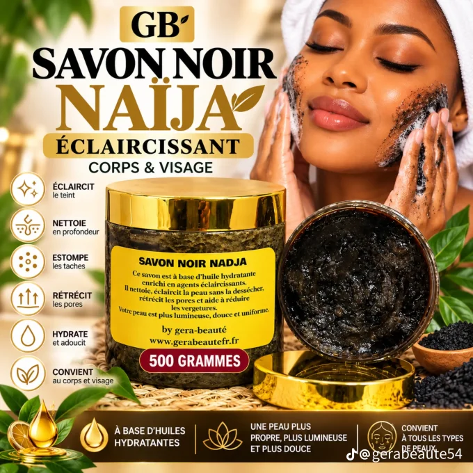 SAVON NOIR corps et visage tres dosé 
