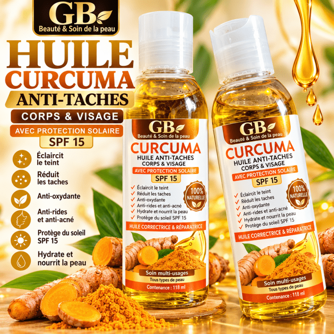 HUILES CURCUMA ANTI-TACHE 