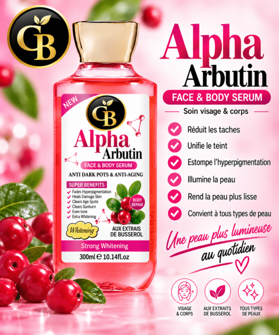 Serum éclaircissant busserole Alphat arbutin 